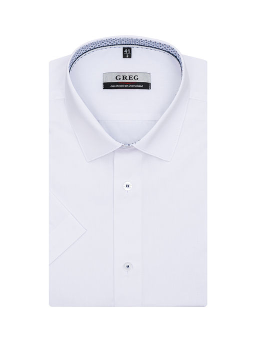 Сорочка мужская короткий рукав GREG 100/209/WH/ZV/10p  фото 4
