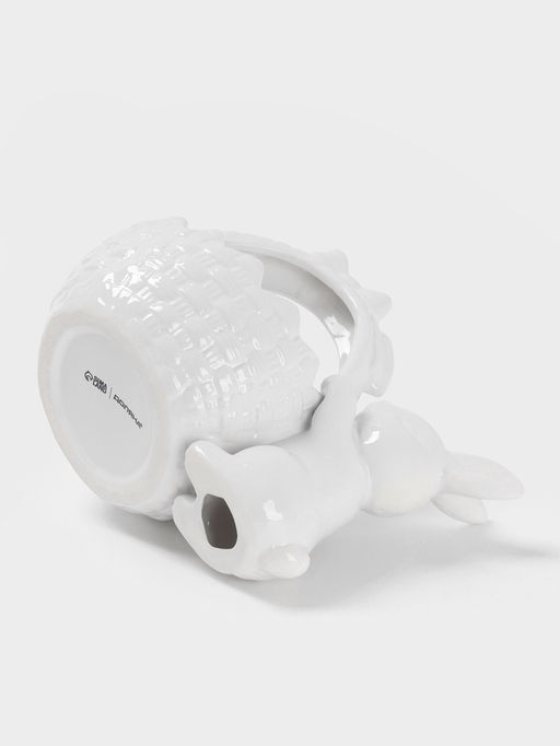 Конфетница Доляна «Зайка», 450 мл, 20×13×16.3 см, доломит, белая