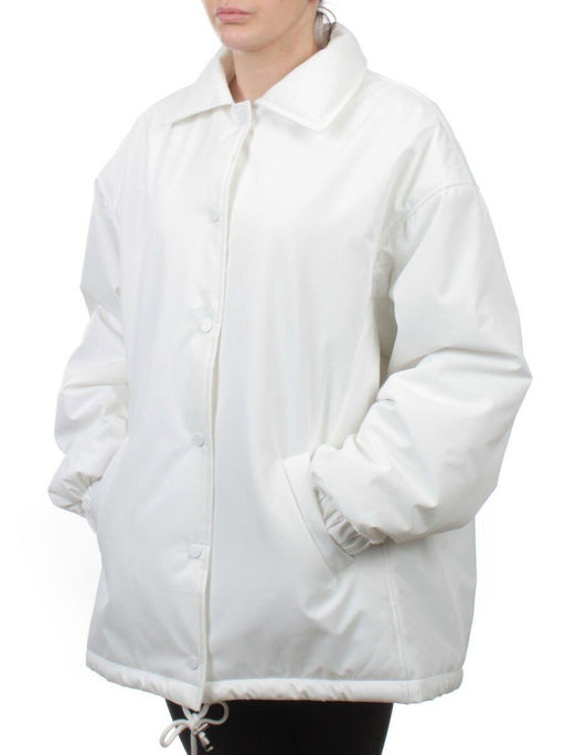 H24-216 WHITE Куртка демисезонная женская (100 гр. синтепон) - Fashion фото 5