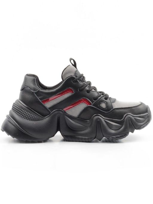 05-DHJ03-1 BLACK Кроссовки женские (нат.кожа, нат.замша, текстиль) - Фабричный китай фото 11