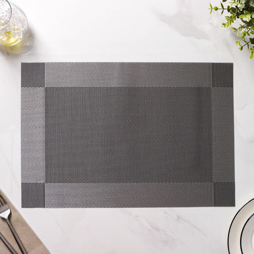 Набор салфеток сервировочных на стол Доляна Шахматы, 4530 см, 4 шт, цвет чёрный  фото 4