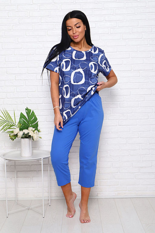 Костюм с бриджами (00983, синий) - Плиона фото 8