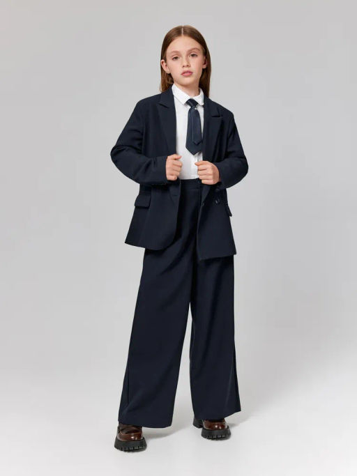 ACOOLA / Жакет детский для девочек Sherri_jk темно-синий  фото 5