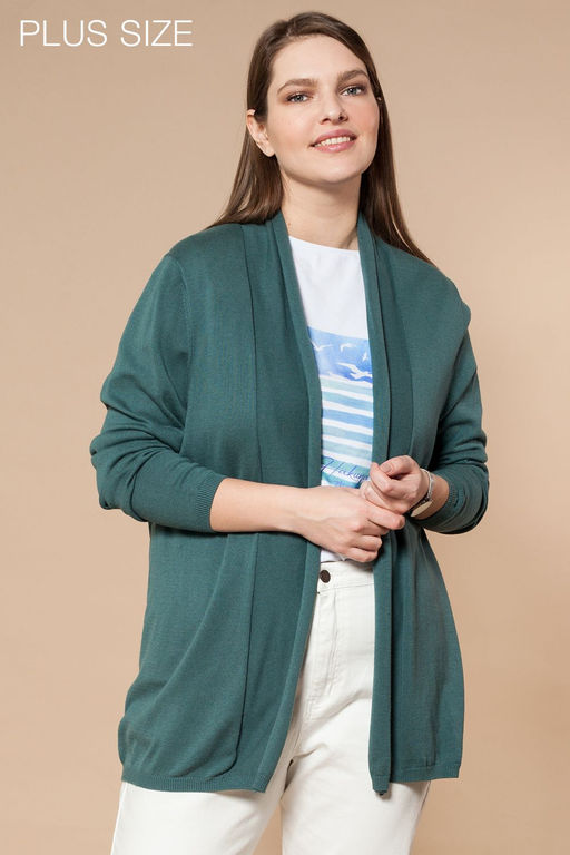 Кардиган тонкой вязки из хлопка с вискозой