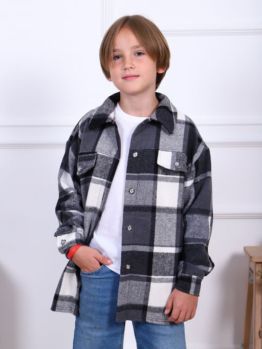 Р-001 Рубашка Мир 2 (чёрный) - Милаша фото 7