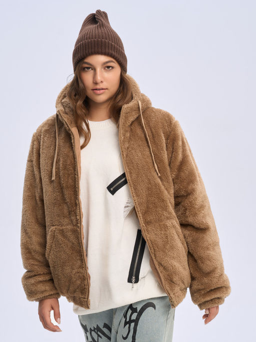 Куртка плюшевая утепленная