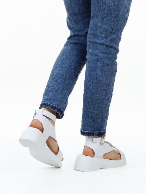 08-XT148-010 WHITE Босоножки женские (натуральная кожа)