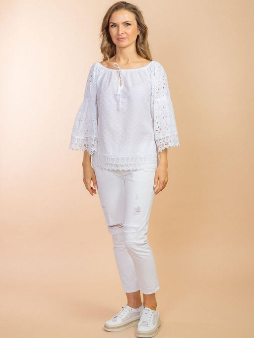 Блузка (хлопок) шитье №24-109 - Ганг фото 6