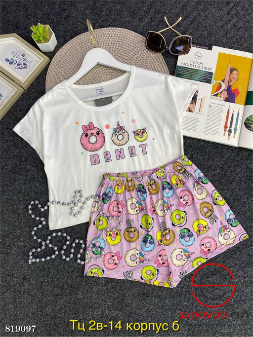 Пижама женская с рисунком