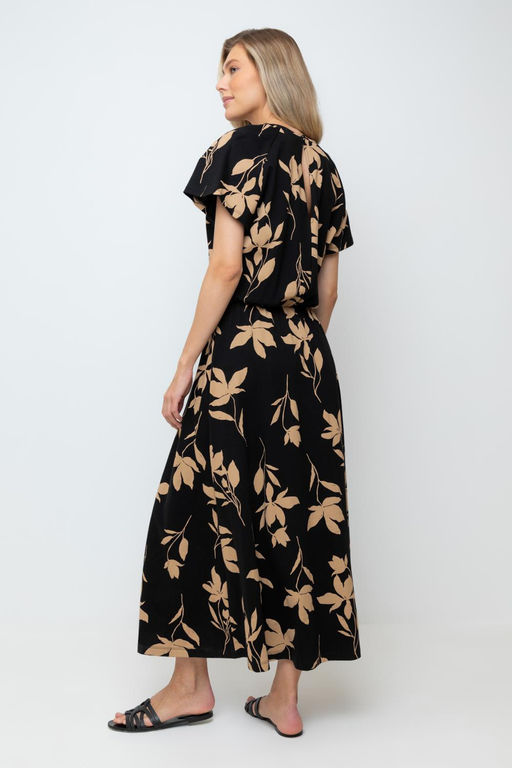 VERY NEAT _ ЕВТ 5046/темный черный,магнолия платье жен  фото 2