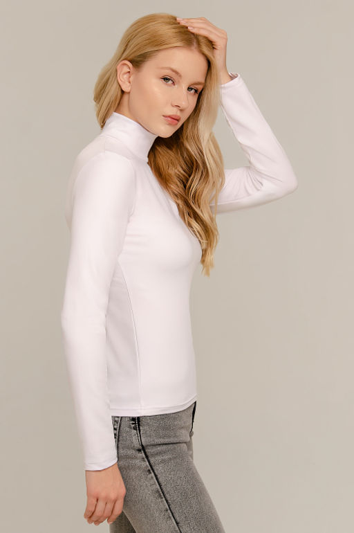 Арт.12803/3 Водолазка женская 42-50 (5 шт) Цвет:белый - Калинка фото 5