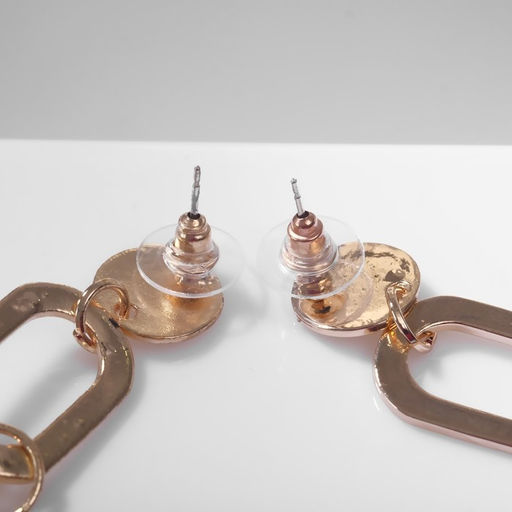 Серьги висячие «Притяжение» стиль, цвет золото, 7.6 см