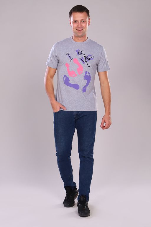 Футболка Berchelli 24856 из кулирки с принтом  фото 2