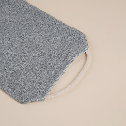 Мочалка - лента массажная SL Home «Ортика», хлопок, 48×21 см, серая