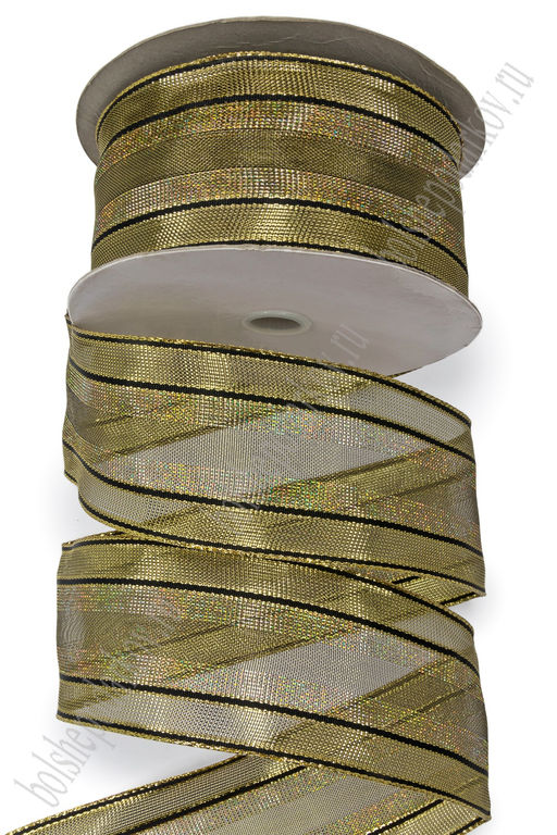 Лента декоративная 6,3 см*25 ярд (63-350)