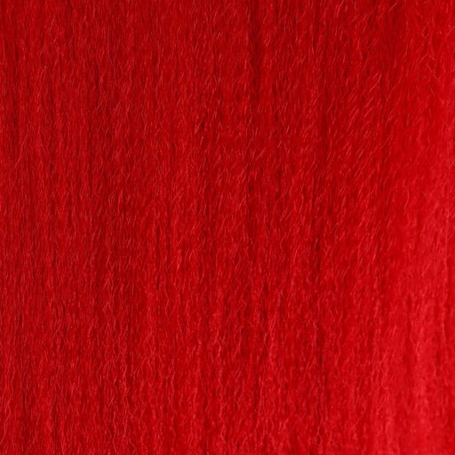 SIM-BRAIDS Канекалон однотонный, гофрированный, 65 см, 90 гр, цвет красный(#RED) - Queen fair фото 2
