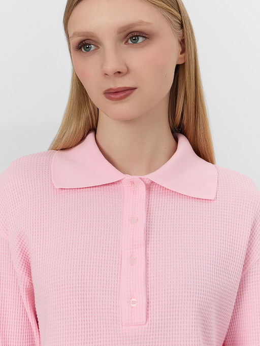 Джемпер домашний женский розовый