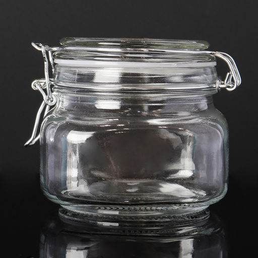 Банка для сыпучих c бугельным замком 500мл/О801 арт 685240