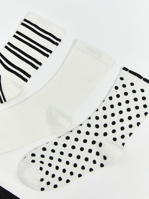 Desenli Kad?n Soket ?orap 5li