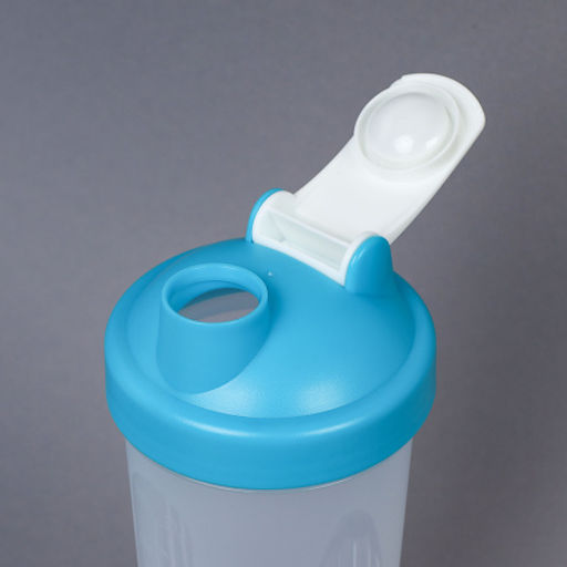 Бутылка/Шейкер SHAKER SHS-600 бело-синяя, для спортивного питания 600ML/уп72 - Галеонтрейд фото 4