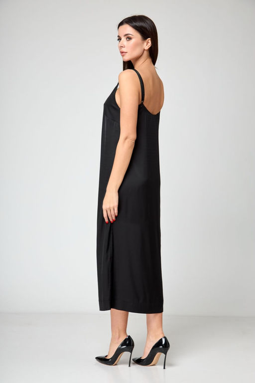 Платье ANELLI 1180 черно-зеленое-двухстороннее  фото 5