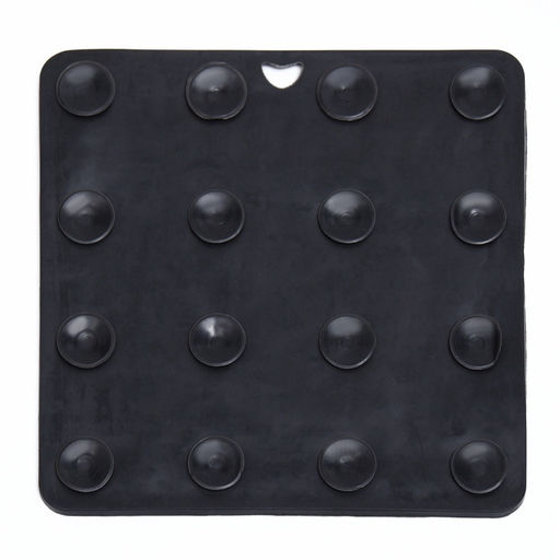 Коврик для лизания на присосках 18.518.5 см, TPE, чёрный - Пижон фото 4