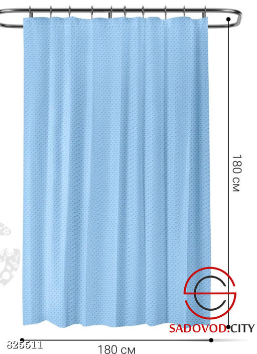 Штора для ванной тканевая