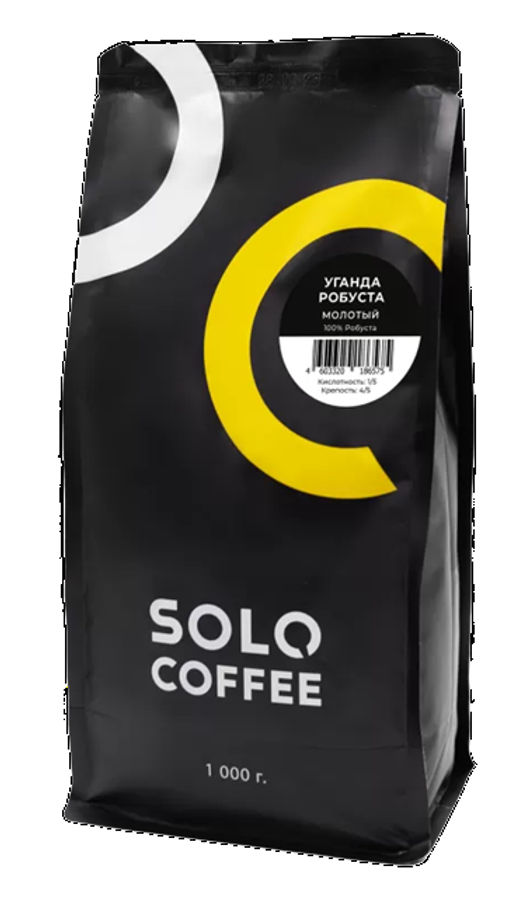 Кофе в зернах Solo Coffee Уганда Робуста (100% робуста), свежеобжаренный  фото 3