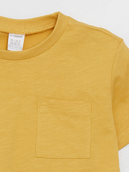 Bisiklet Yaka Basic Erkek Bebek Ti??rt - Waikiki фото 2