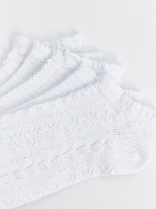 Desenli K?z ?ocuk Patik ?orap 5li