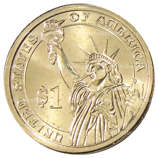 Монета 1 доллар 2012 года D США 24-й президент США Гровер Кливленд