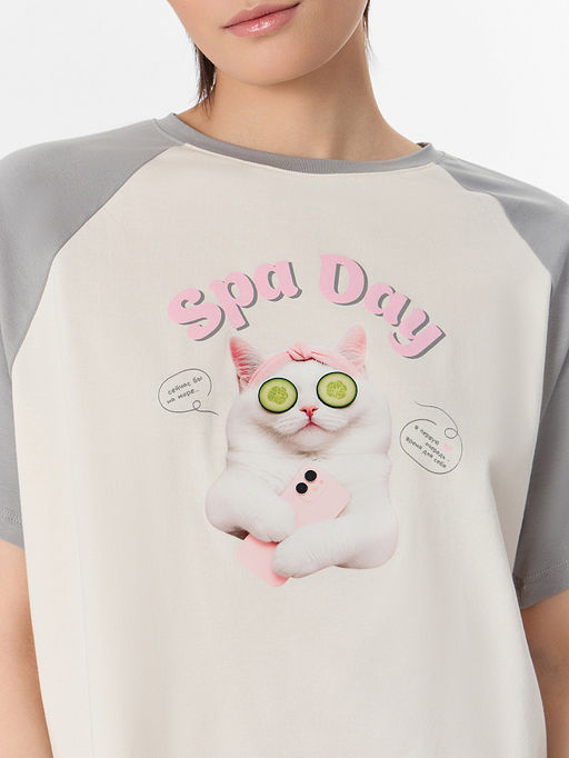 Комплект домашний женский с надписью Spa day - Mark formelle фото 4