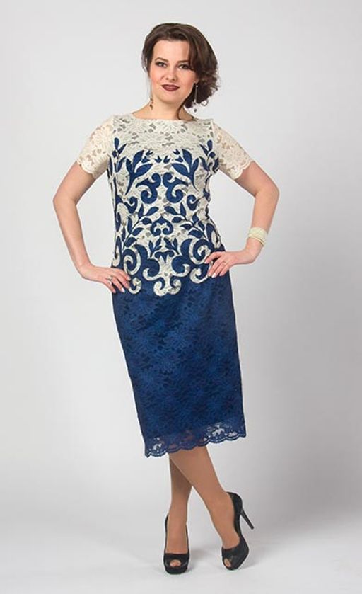 Платье с эффектом костюма! Из нарядного кружевного полотна - Ckc collections фото 2