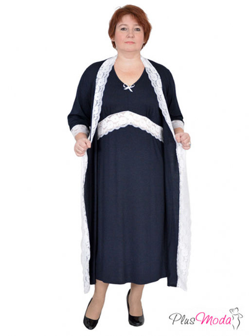 Халат-пеньюар Модель №208 размеры 44-80 - Plusmoda фото 10
