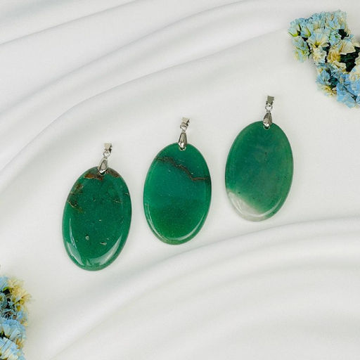 Кулон из зеленого Кварца