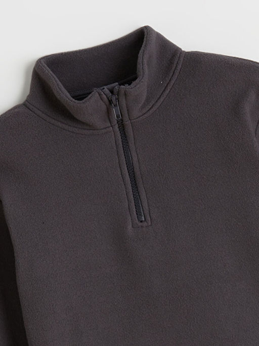 Dik Yaka Erkek ?ocuk Polar Sweatshirt