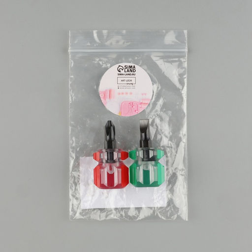 Цена за 2 шт. Набор отвёрток для швейной машины, 2 шт., красный, зелёный