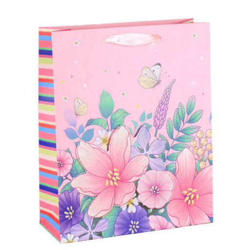 Цена за 12 шт. Пакет подарочный 23,5х19,5х8 / 8821S /уп 12/720/ (Голубой) - Галеонтрейд фото 5