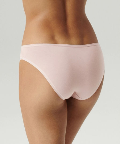 ATLANTIC 3CLP-001 Трусы бикини Bikini - набор 3 шт. светло-бежевый + белый + светло-серый меланж  фото 3