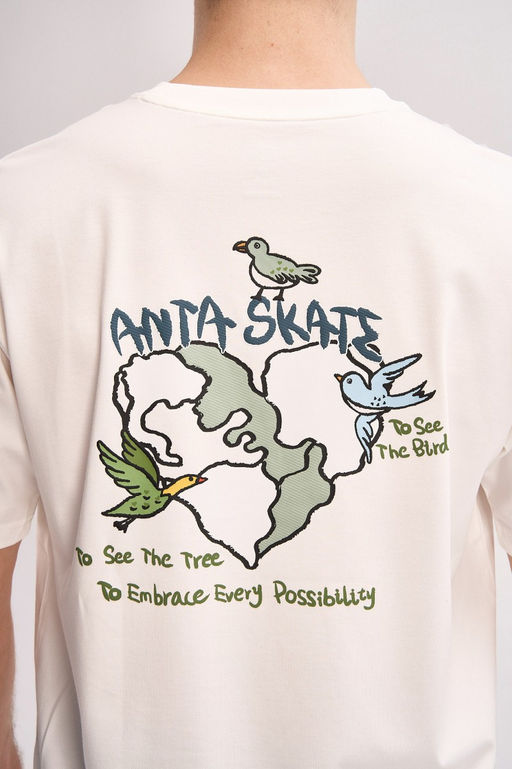 Футболка Белый ANTA SKATE SS Tee  фото 5
