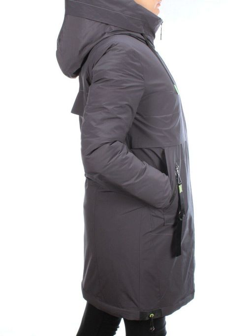 21-963 DK. GRAY Куртка зимняя женская (200 гр. холлофайбер)