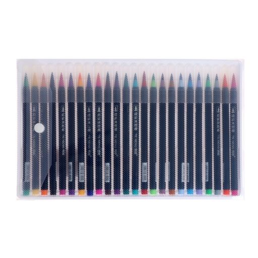 Фломастеры, 24 цвета, в пластиковой коробке, вентилируемый колпачок, Кисти - Simaland фото 2