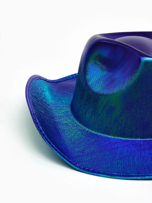 Карнавальная шляпа "Диско" фиолетовый перломутр р-р 56-58