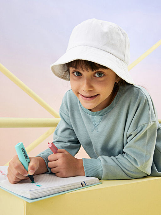 Bisiklet Yaka Basic Uzun Kollu K?z ?ocuk Sweatshirt - Waikiki фото 3