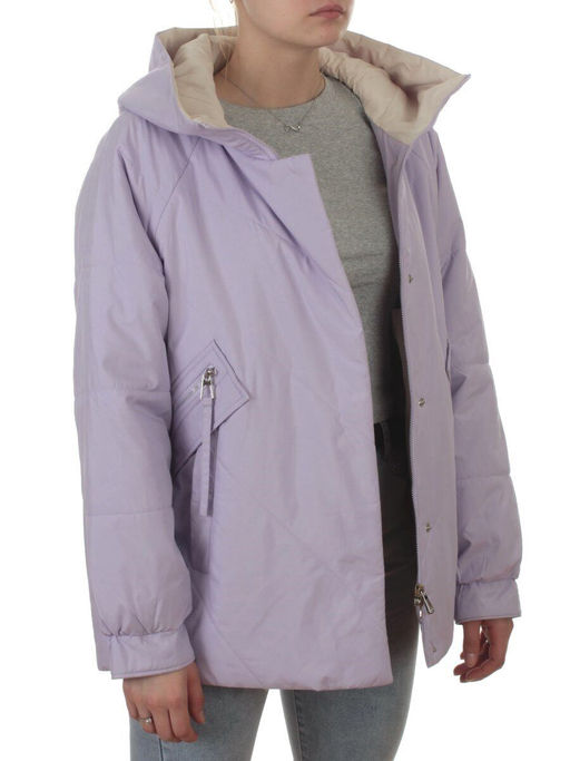 8008 LILAC Куртка демисезонная женская (100 гр. холлофайбер) - Фабричный китай фото 8