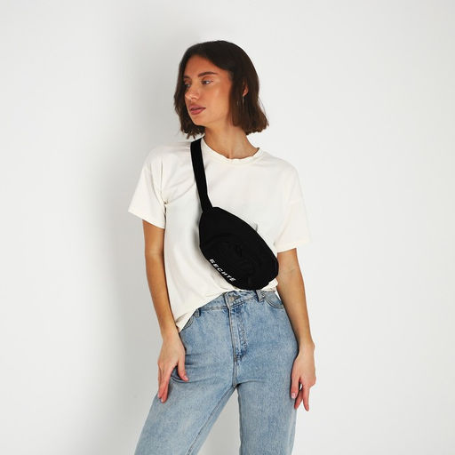 Сумка поясная Бесите, 28х7х14 см, отдел на молнии, наружный карман, цвет чёрный - Nazamok фото 7