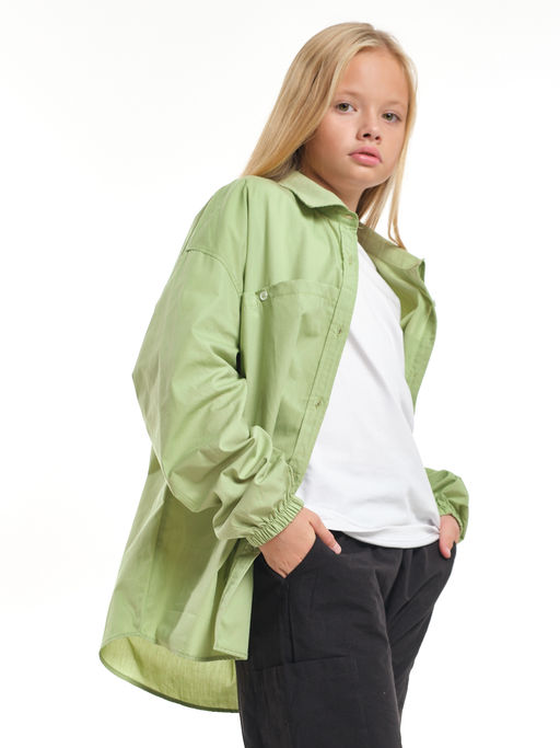Рубашка one size для девочки UD 7997 фисташка - Mini maxi фото 13