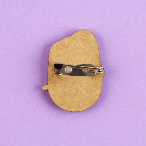 Цена за 2 шт. Значок деревянный Школьницы, аниме, 2.6?3.3 см