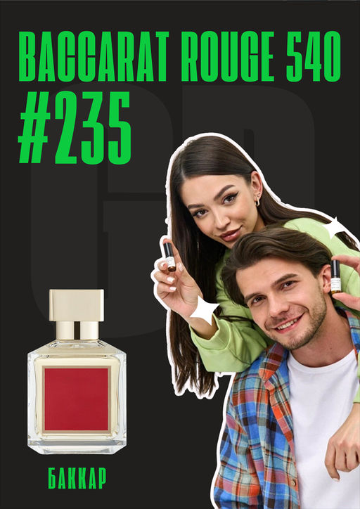 Масляные духи по мотивам аромата Maison Francis Kurkdjian / Baccarat Rouge 540