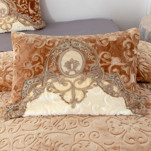 Покрывало Велюровое BELLA HOME Y-03 СЕРЫЙ